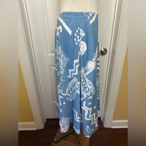 Vintage 80s HMJ abstract print Skirt featuring geometric shapes L Pockets